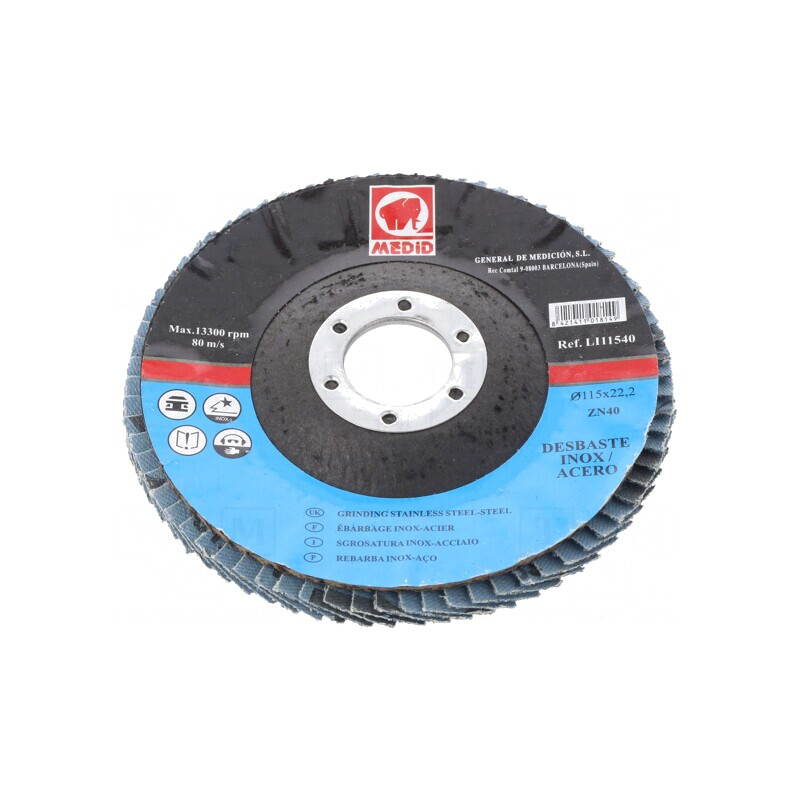 Disc de șlefuit cu lambouri, 115mm | Electronic-mag.ro | Componente Electronice