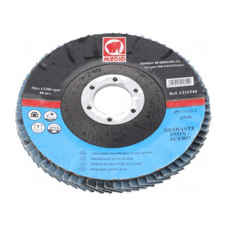Disc de șlefuit cu lambouri, 115mm | Electronic-mag.ro | Componente Electronice