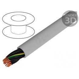 Cablu Neecranat JZ-500 21G0.5mm² 300V/500V Gri