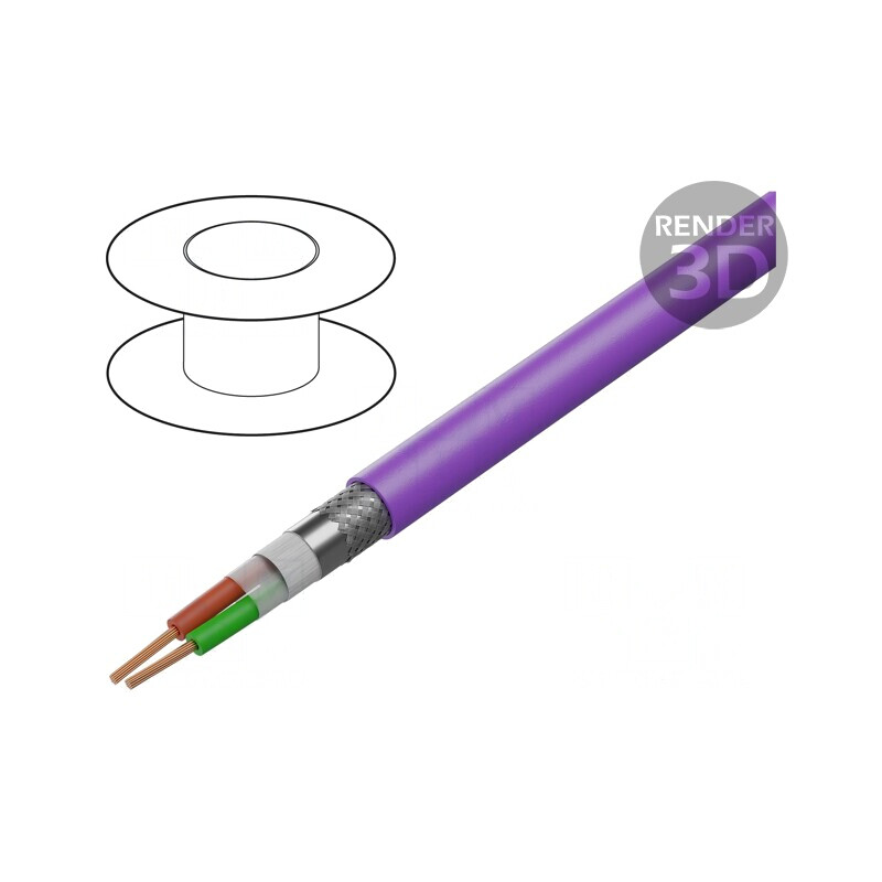 Cablu PROFIBUS 1x2x22AWG Cu FRNC Violet | Electronic-mag.ro | Componente Electronice Cablu PROFIBUS 1x2x22AWG Cu FRNC Violet | Electronic-mag.ro | Componente Electronice