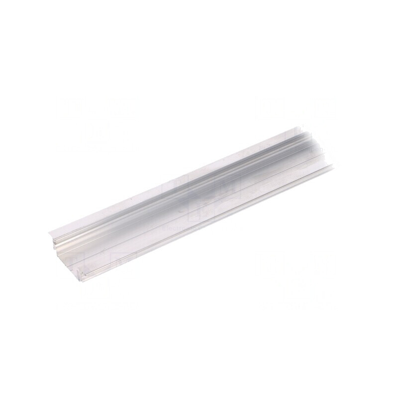 Profil aluminiu încastrat LED 2m GROOVE14 natural | Electronic-mag.ro | Componente Electronice