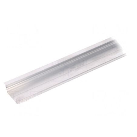Profil aluminiu încastrat LED 2m GROOVE14 natural | Electronic-mag.ro | Componente Electronice