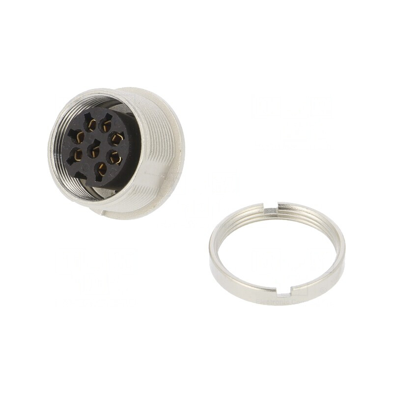 Conector M16 Soclu Mamă 8-Pin 5A 60V IP40 | Electronic-mag.ro | Componente Electronice Conector M16 Soclu Mamă 8-Pin 5A 60V IP40 | Electronic-mag.ro | Componente Electronice