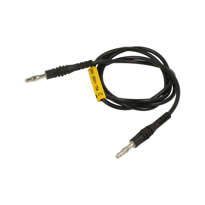 Cablu de măsurare 60VDC 30VAC 15A 1m Negru | Electronic-mag.ro | Componente Electronice