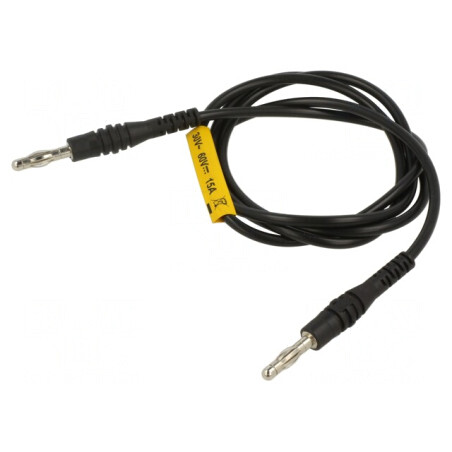 Cablu de măsurare 60VDC 30VAC 15A 1m Negru | Electronic-mag.ro | Componente Electronice