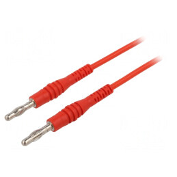 Cablu de măsurare 1m 15A 60VDC/30VAC roșu PVC | Electronic-mag.ro | Componente Electronice