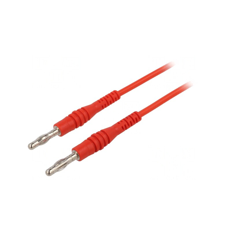 Cablu de măsurare 1m 15A 60VDC/30VAC roșu PVC | Electronic-mag.ro | Componente Electronice