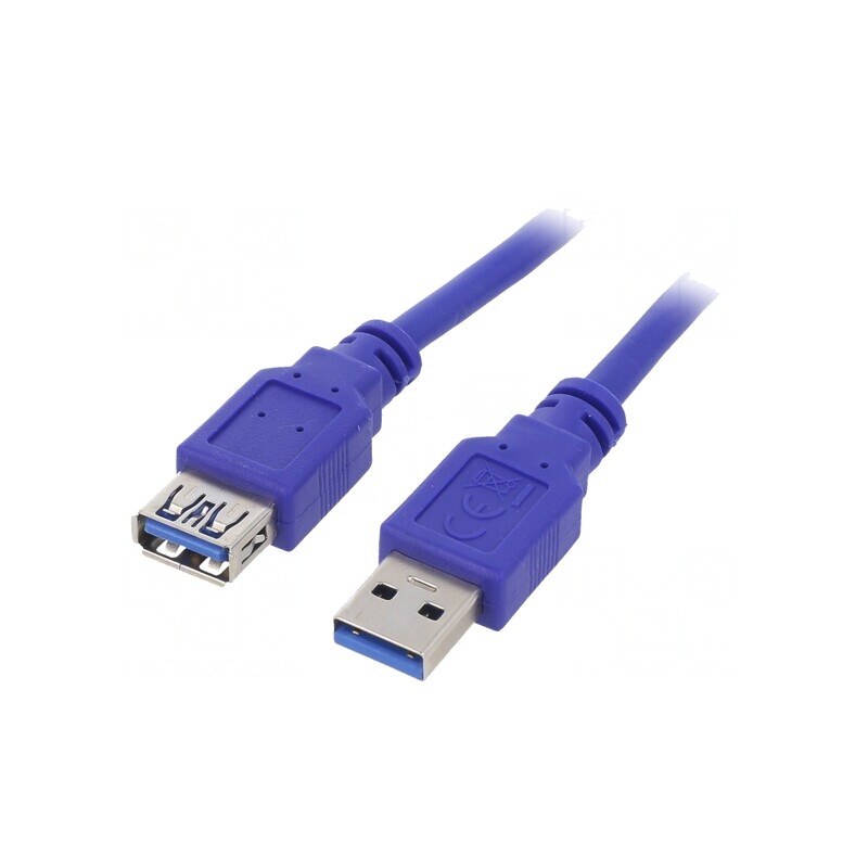 Cablu USB 3.0 A-A 3m Albastru PVC | Electronic-mag.ro | Componente Electronice