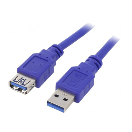 Cablu USB 3.0 A-A 3m Albastru PVC | Electronic-mag.ro | Componente Electronice