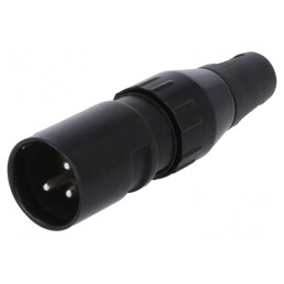 Mufă XLR 3-Pin Tată pentru Cablu | Electronic-mag.ro | Componente Electronice