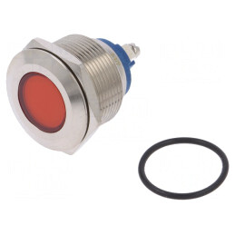 Lampa LED control roșie 24V Ø22mm | Electronic-mag.ro | Componente Electronice