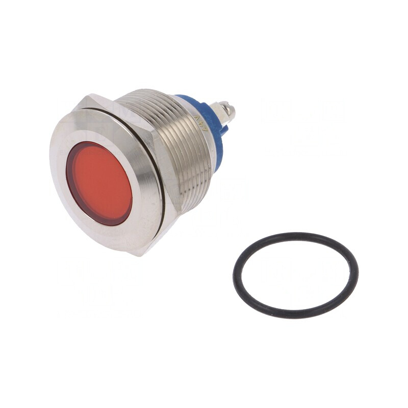 Lampa LED control roșie 24V Ø22mm | Electronic-mag.ro | Componente Electronice