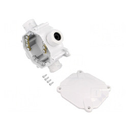Cutie de Conexiuni pentru Perete 75x75x35mm | Electronic-mag.ro | Componente Electronice