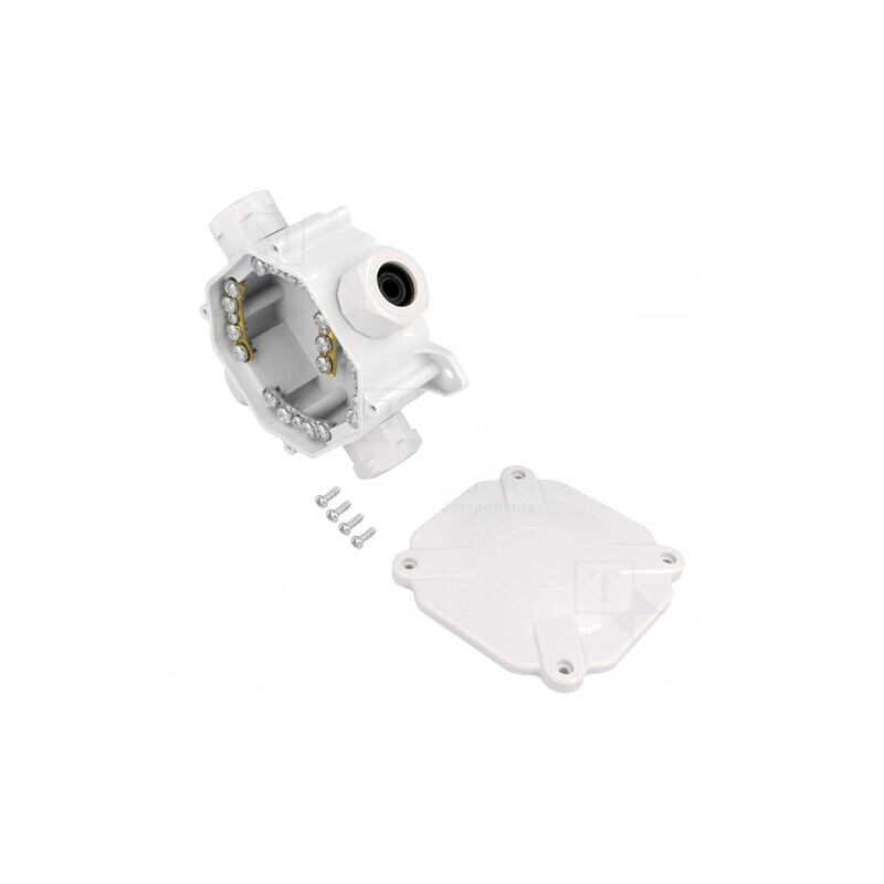 Cutie de Conexiuni pentru Perete 75x75x35mm | Electronic-mag.ro | Componente Electronice