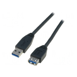 Cablu USB 3.0 A-A 3m Negru | Electronic-mag.ro | Componente Electronice