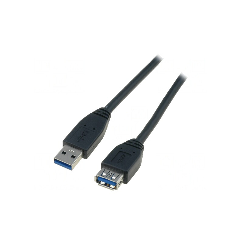 Cablu USB 3.0 A-A 3m Negru | Electronic-mag.ro | Componente Electronice
