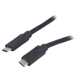 Cablu USB 3.0 USB C 1m Negru | Electronic-mag.ro | Componente Electronice