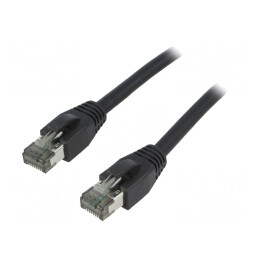 Cablu Patch Negru Cat 8.1 S/FTP 1.5m LSZH