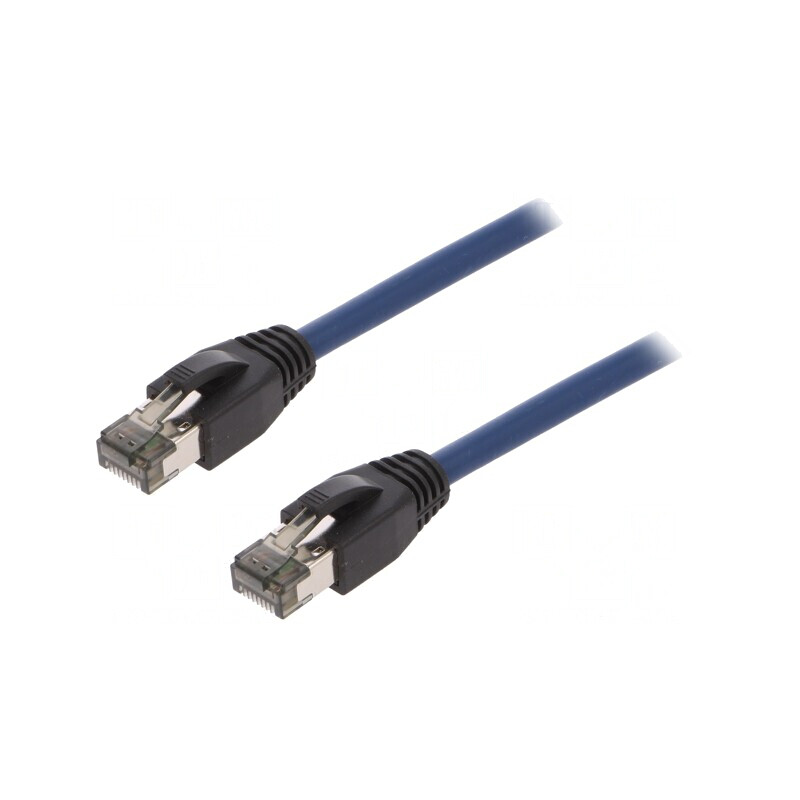 Patch cord S/FTP Cat 8.1 LSZH albastru 1,5m | Electronic-mag.ro | Componente Electronice