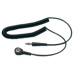 Cablu de Conexiune ESD Spiralat 1.5m | Electronic-mag.ro | Componente Electronice