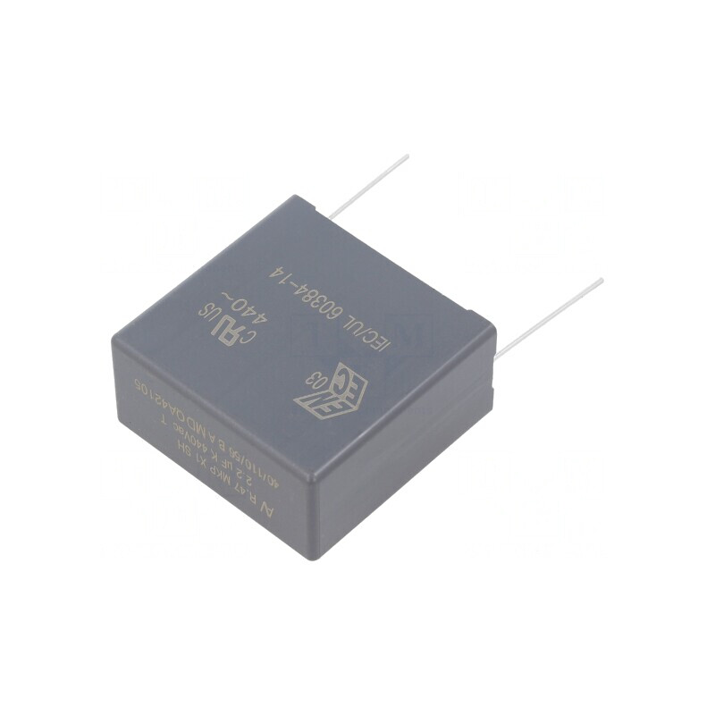 Condensator cu Polipropilenă 2,2uF THT ±10% | Electronic-mag.ro | Componente Electronice