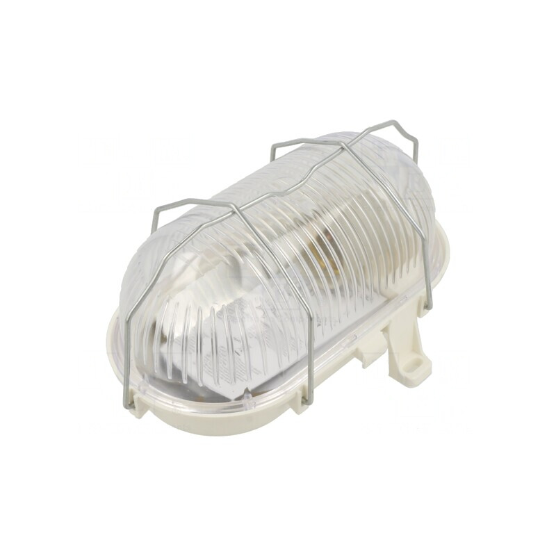 Lampă de Iluminat Ovală E27 IP44 Policarbonat | Electronic-mag.ro | Componente Electronice