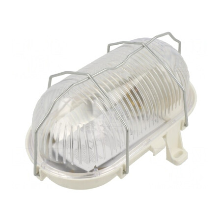 Lampă de Iluminat Ovală E27 IP44 Policarbonat | Electronic-mag.ro | Componente Electronice