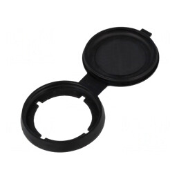 Capac Negru 22mm Har-Port IP65/IP67 | Electronic-mag.ro | Componente Electronice