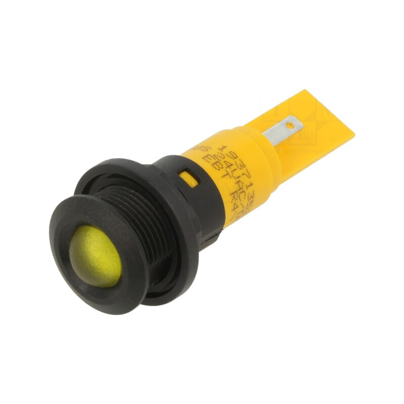 Lampă de control LED galbenă 24V 16mm | Electronic-mag.ro | Componente Electronice