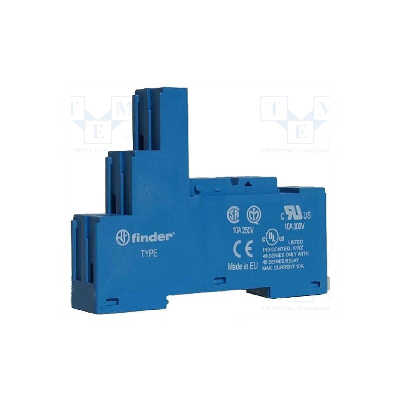Stativ pentru șină DIN cleme cu șurub 250VAC 10A IP20 | Electronic-mag.ro | Componente Electronice