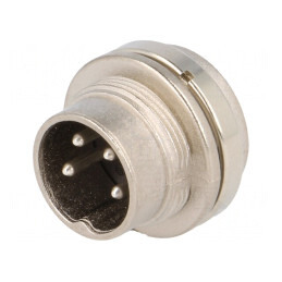 Conector M16 Soclu Tată 4 PIN IP40 5A 300V | Electronic-mag.ro | Componente Electronice