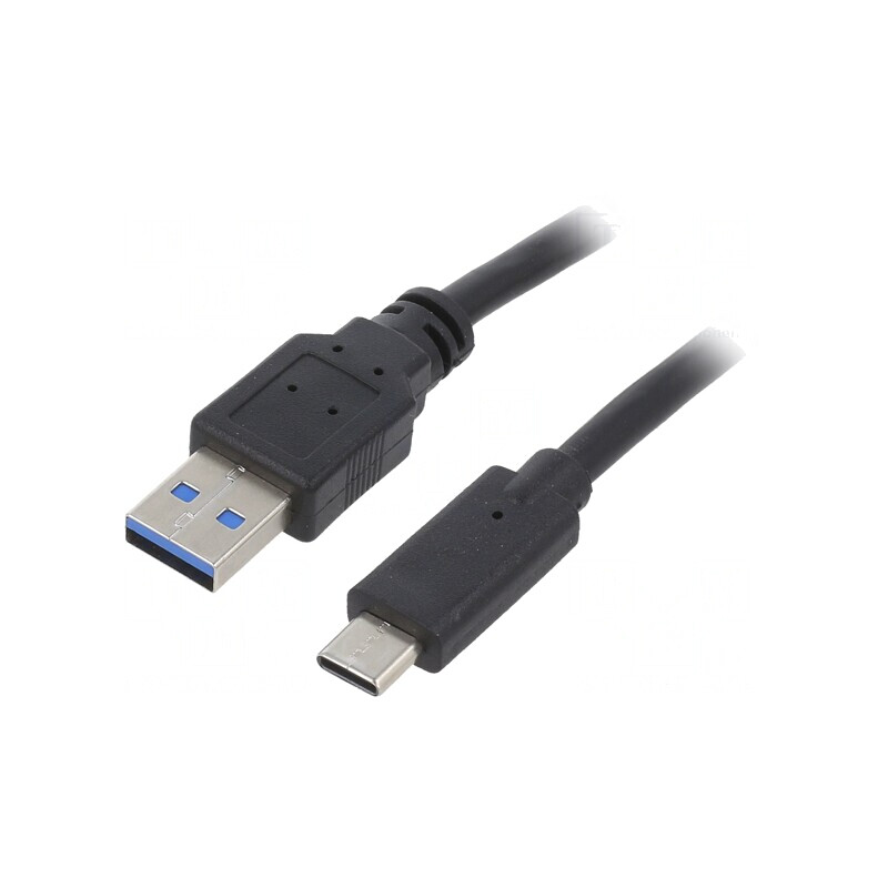 Cablu USB 3.0 A la C 3m Negru PVC Aurit | Electronic-mag.ro | Componente Electronice
