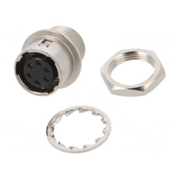 Conector Circular HR10 Push-Pull Soclu Argintat 2A Lipire | Electronic-mag.ro | Componente Electronice