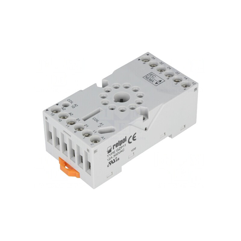 Stativ pentru șină DIN R15, 10A 250VAC | Electronic-mag.ro | Componente Electronice