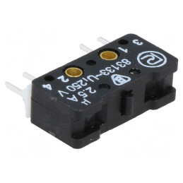 Microîntrerupător SNAP ACTION 2,5A 250VAC 0,3A 220VDC | Electronic-mag.ro | Componente Electronice