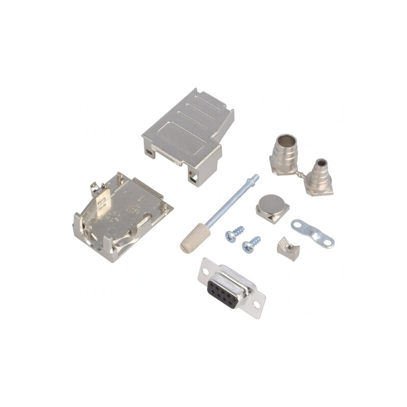 Conector D-Sub 9 PIN Mamă Lipire pe Cablu Negru Set Complet | Electronic-mag.ro | Componente Electronice Conector D-Sub 9 PIN Mamă Lipire pe Cablu Negru Set Complet | Electronic-mag.ro | Componente Electronice