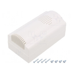 Carcasă Alarmă ABS Albă 85x85x35,5 mm | Electronic-mag.ro | Componente Electronice