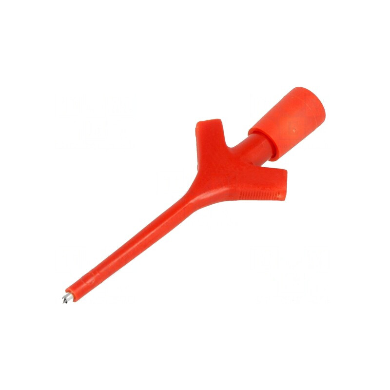 Clips de măsurare cu pensetă roșie 60VDC 0,64mm 2A | Electronic-mag.ro | Componente Electronice