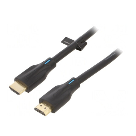 Cablu HDMI 2.1 2m Negru 28AWG | Electronic-mag.ro | Componente Electronice