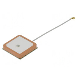 Antenă GNSS/GPS 2dBi RHCP IPEX 25x25mm Pentru Încastrare