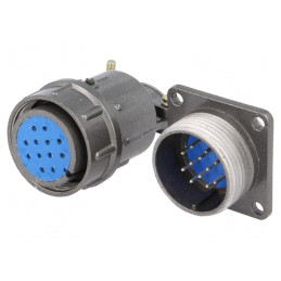 Conector Circular Soclu Mufă 12 PIN 5A | Electronic-mag.ro | Componente Electronice