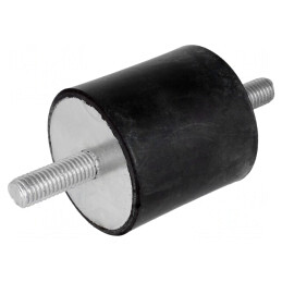 Atenuator de Vibrații M10 50mm Guma 2880N | Electronic-mag.ro | Componente Electronice