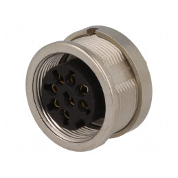 Conector M16 Soclu Mamă 8 PIN 60V IP40 | Electronic-mag.ro | Componente Electronice