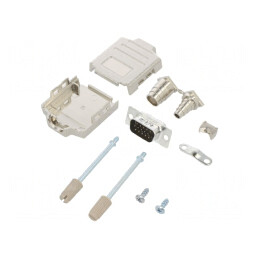 Conector D-Sub 15 pini tată drept pentru cablu | Electronic-mag.ro | Componente Electronice