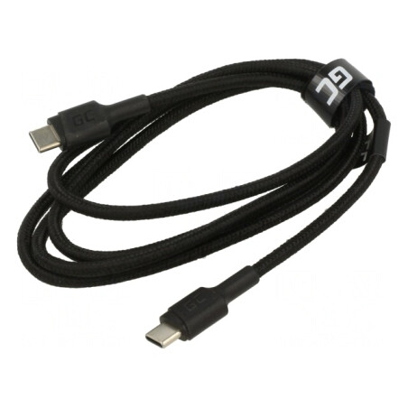 Cablu USB-C Negru 1.2m 480Mbps | Electronic-mag.ro | Componente Electronice