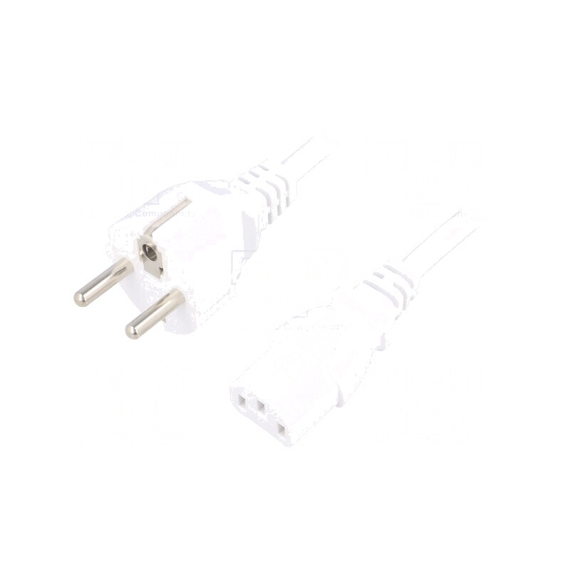 Cablu Alb 3m 3x1mm2 CEE 7/7 la IEC C13 16A | Electronic-mag.ro | Componente Electronice Cablu Alb 3m 3x1mm2 CEE 7/7 la IEC C13 16A | Electronic-mag.ro | Componente Electronice