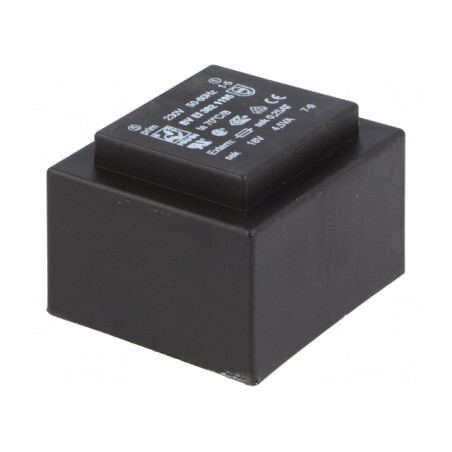 Transformator Încapsulat 4,5VA 230V AC 18V 250mA PCB | Electronic-mag.ro | Componente Electronice