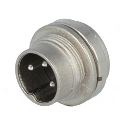 Conector M16 Soclu Tată Lipire 3 PIN 5A 300V IP40 | Electronic-mag.ro | Componente Electronice