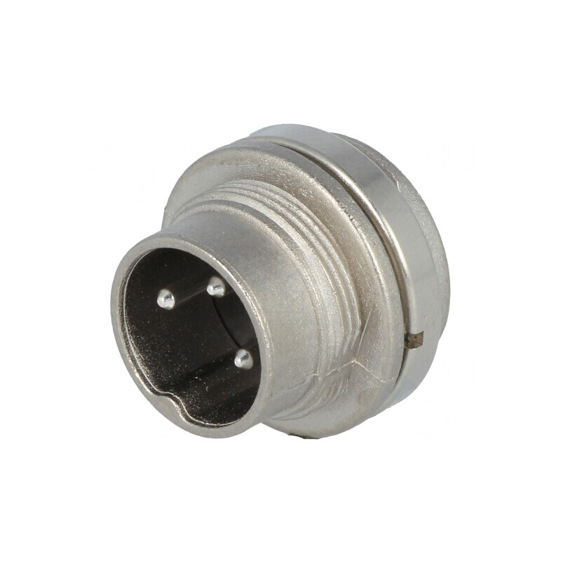 Conector M16 Soclu Tată Lipire 3 PIN 5A 300V IP40 | Electronic-mag.ro | Componente Electronice