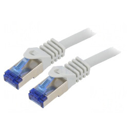Patch Cord S/FTP Cat6a LSZH Gri 3m | Electronic-mag.ro | Componente Electronice
